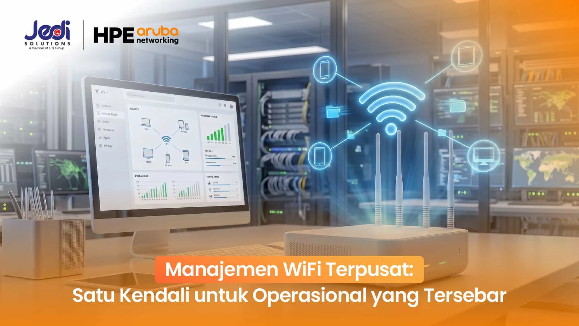 manajemen wifi terpusat Aruba JEDI Solutions